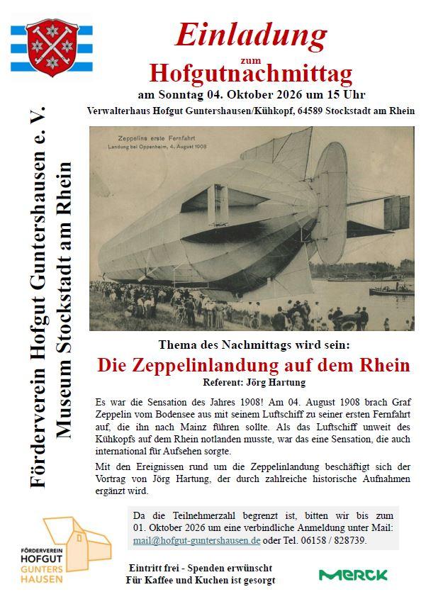 Hofgutnachmittag: Die Zeppelinlandung auf dem Rhein