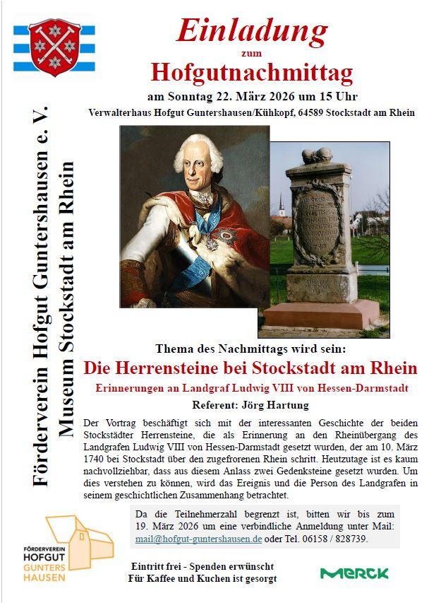 Hofgutnachmittag: Die Herrensteine bei Stockstadt am Rhein
