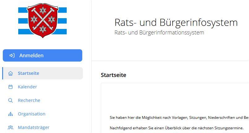 Bild mit Hinweis auf das Rats- und Bürgerinformationssystem der Gemeinde Stockstadt am Rhein