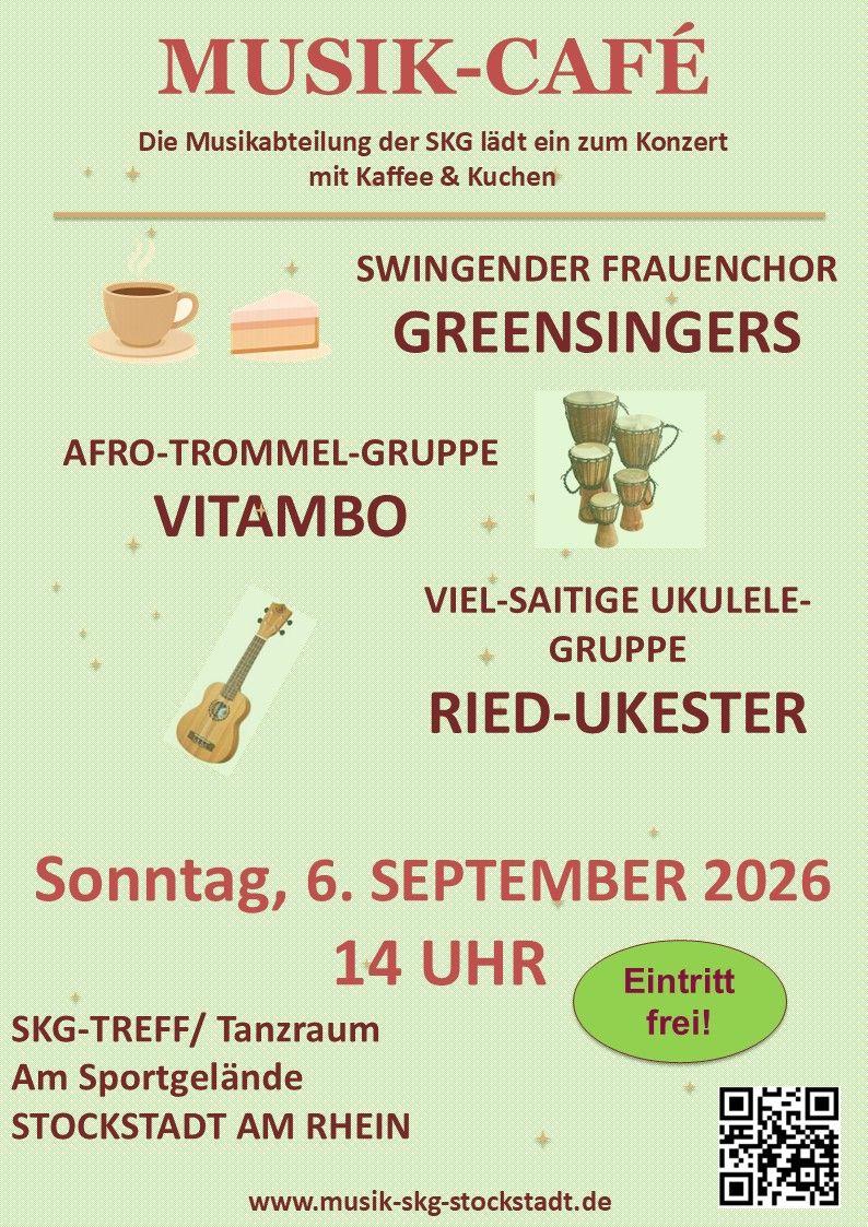 Veranstaltungsplakat SKG Abteilung Musik